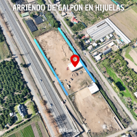 Arriendo galpón de 650m2 en Hijuelas