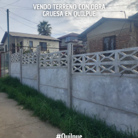 Vendo terreno de 500m2 con obra gruesa en Quilpué