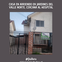 Casa en Arriendo cerca del Nuevo Hospital de Quillota
