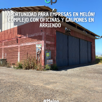 ¡Oportunidad para Empresas en Melón! Complejo con Oficinas y Galpones en Arriendo