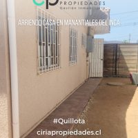 Arriendo Casa en Manantiales del Inca – Quillota