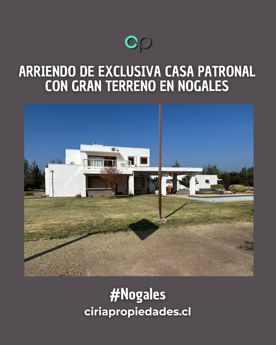 Arriendo casa patronal con piscina y gran terreno en Nogales - Imagen 20