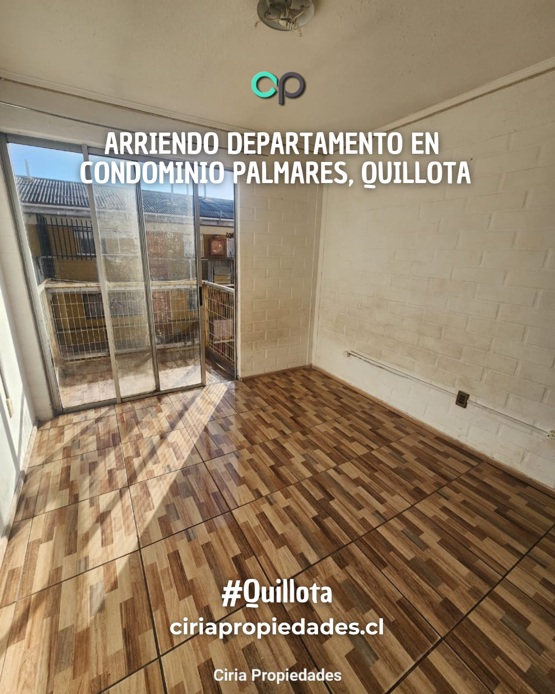 Arriendo departamento en Condominio Palmares, Quillota