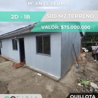 Casa con terreno de 500 m² en El Peumo