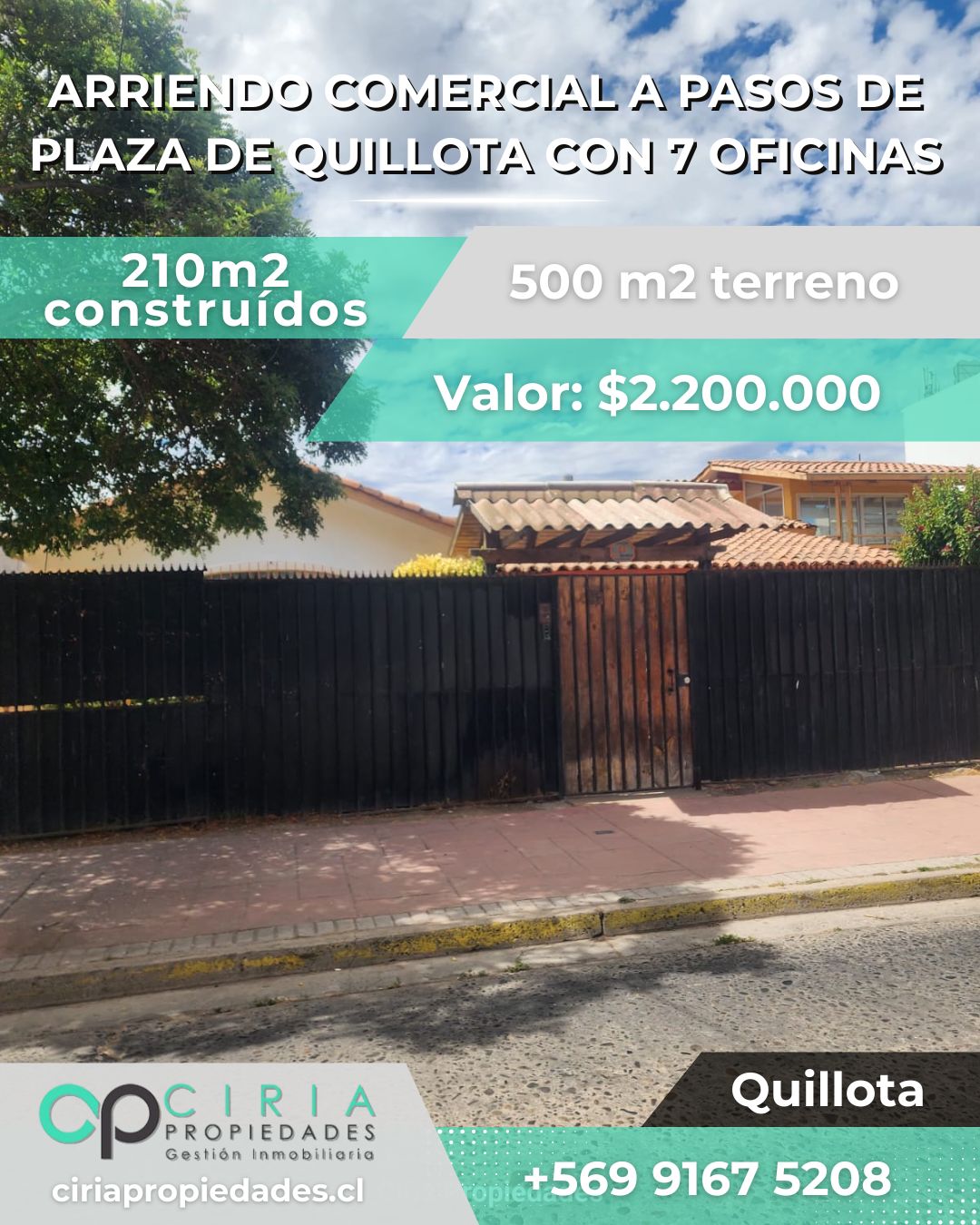 Arriendo comercial a pasos de Plaza de Quillota con 7 oficinas - Imagen 13