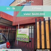 Arriendo casa 3D en El Sendero de Quillota