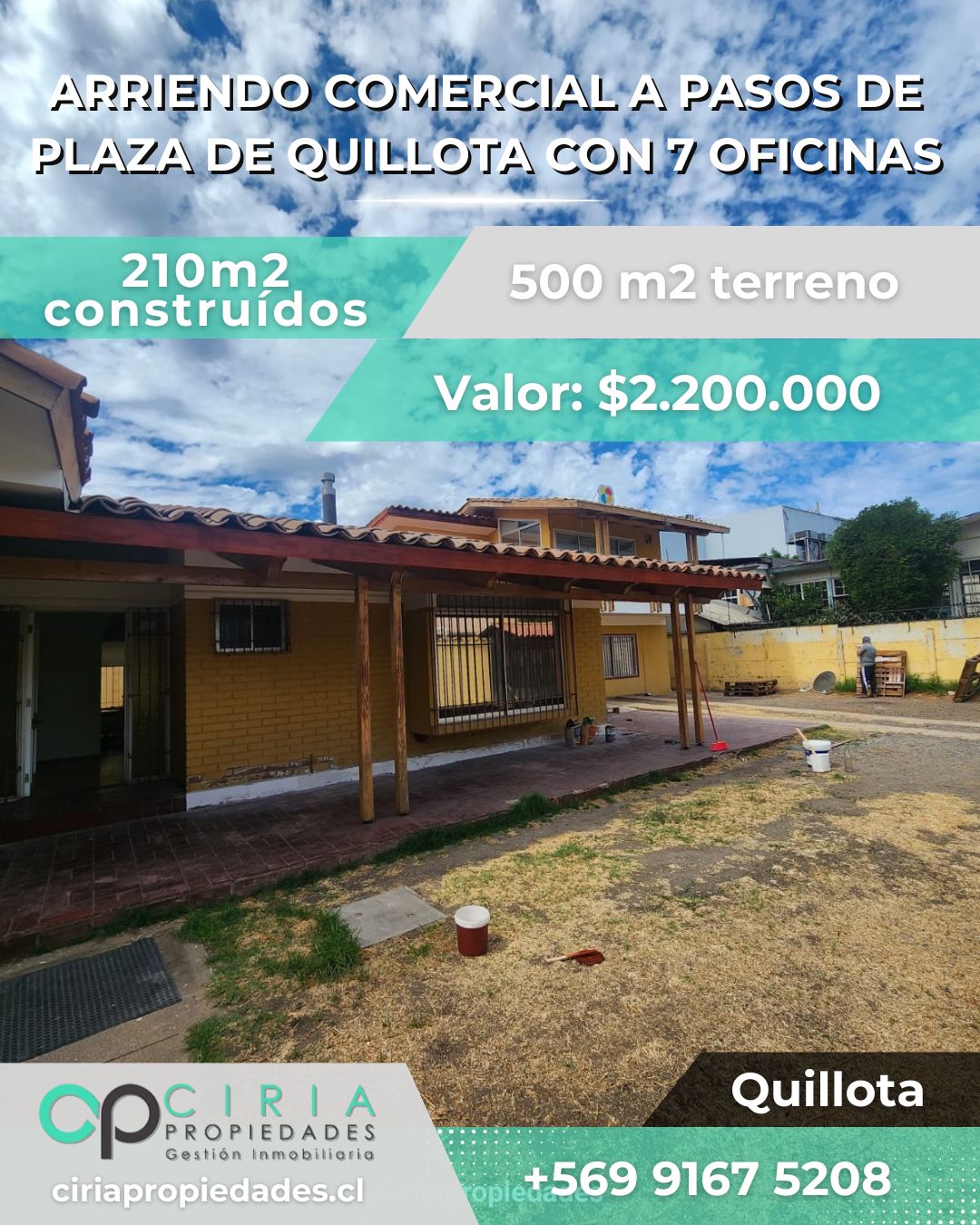 Arriendo comercial a pasos de Plaza de Quillota con 7 oficinas - Imagen 10