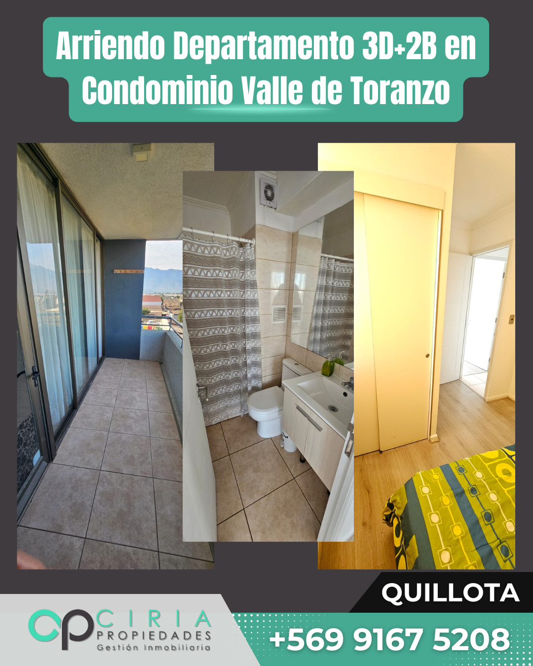 Arriendo Departamento 3D+2B en Condominio Valle de Toranzo - Imagen 5