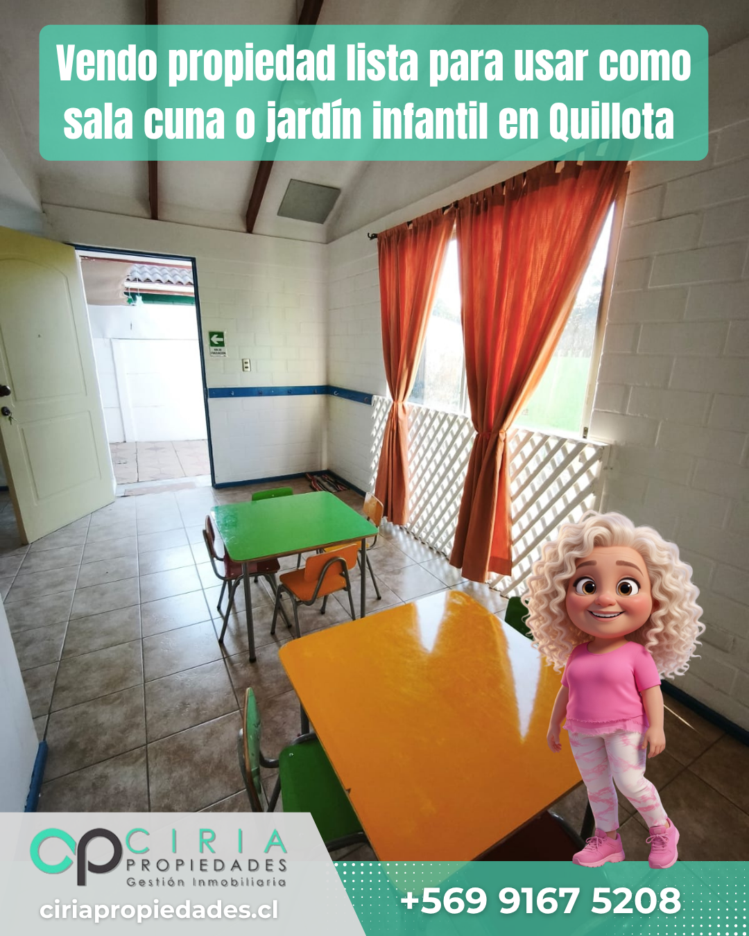 Vendo propiedad lista para usar como sala cuna o jardín infantil en Quillota - Imagen 2