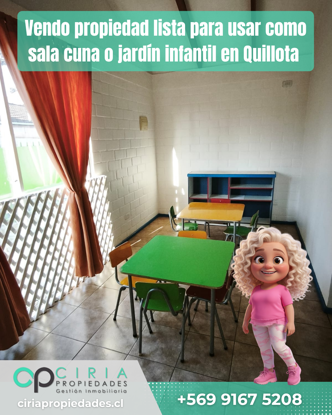 Vendo propiedad lista para usar como sala cuna o jardín infantil en Quillota - Imagen 11