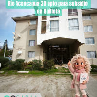 Arriendo Depto en Condominio Río Aconcagua 3D apto para subsidio en Quillota