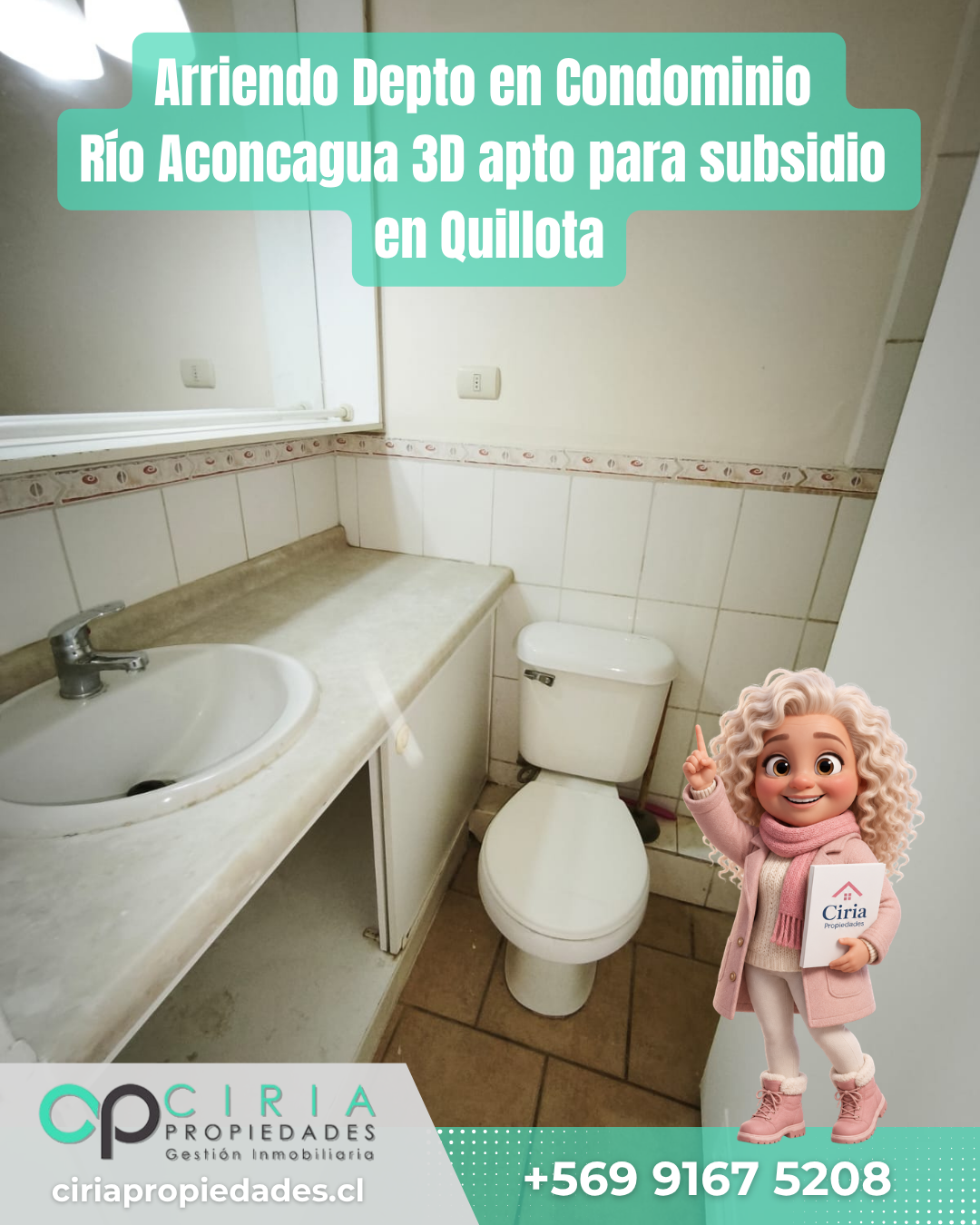 Arriendo Depto en Condominio Río Aconcagua 3D apto para subsidio en Quillota - Imagen 13