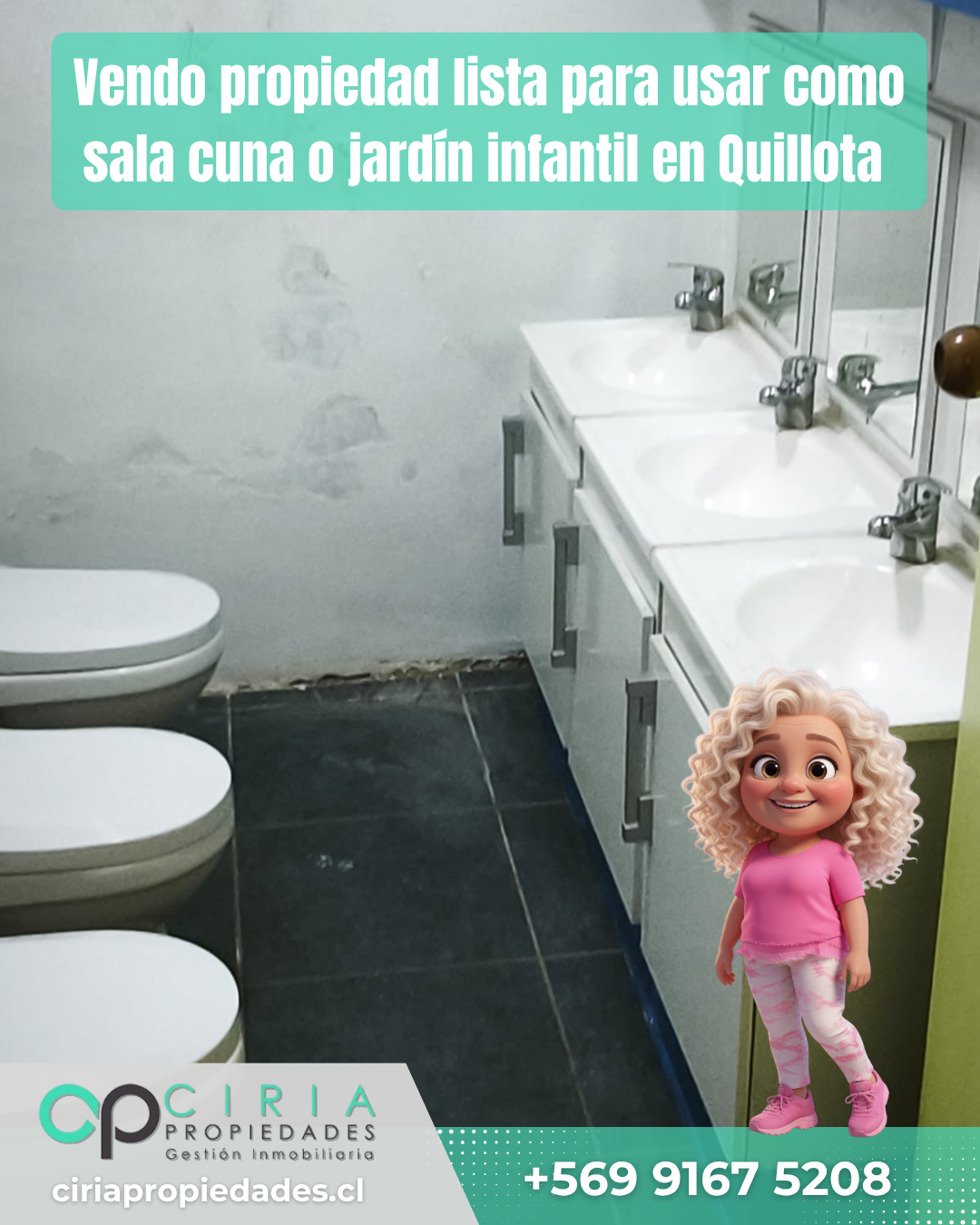 Vendo propiedad lista para usar como sala cuna o jardín infantil en Quillota - Imagen 16