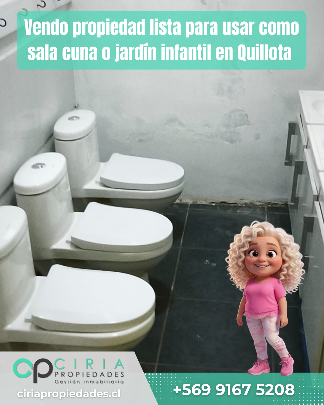Vendo propiedad lista para usar como sala cuna o jardín infantil en Quillota - Imagen 17