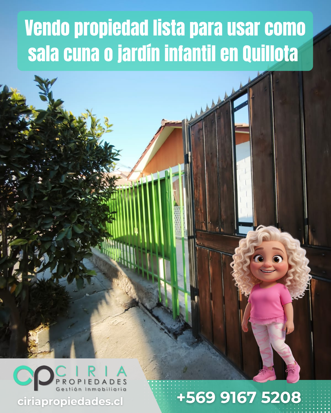 Vendo propiedad lista para usar como sala cuna o jardín infantil en Quillota - Imagen 3