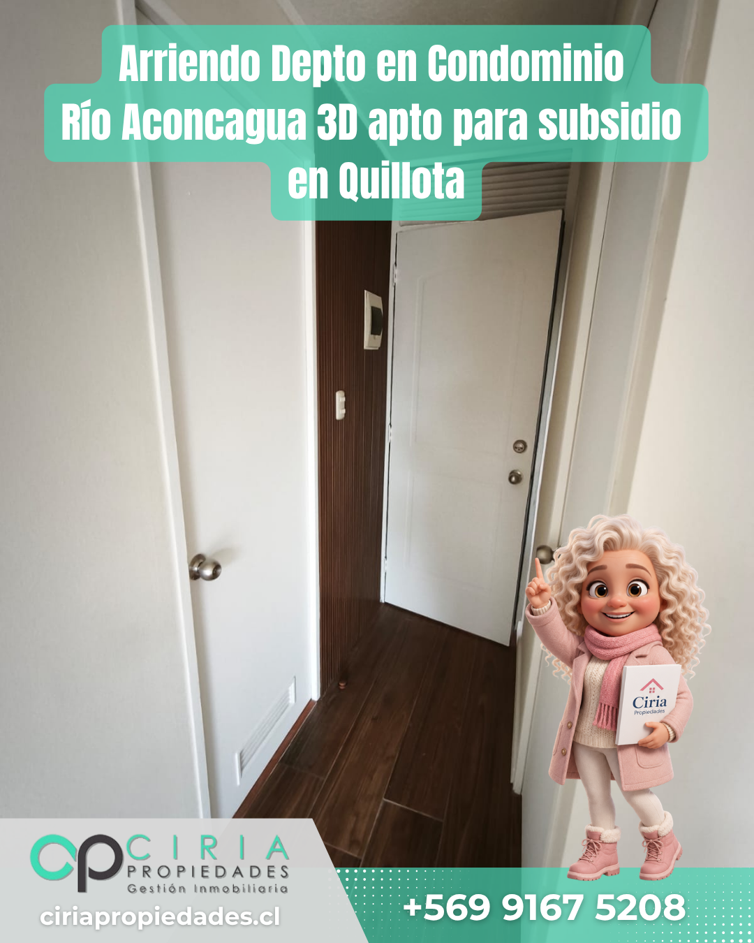 Arriendo Depto en Condominio Río Aconcagua 3D apto para subsidio en Quillota - Imagen 6
