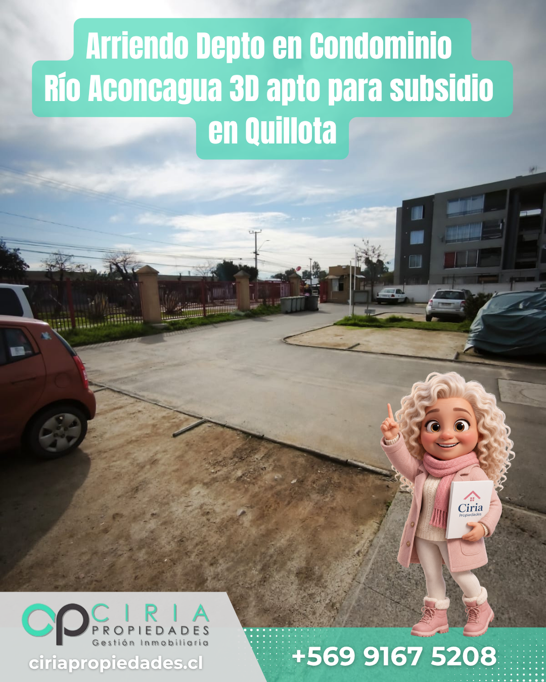 Arriendo Depto en Condominio Río Aconcagua 3D apto para subsidio en Quillota - Imagen 7