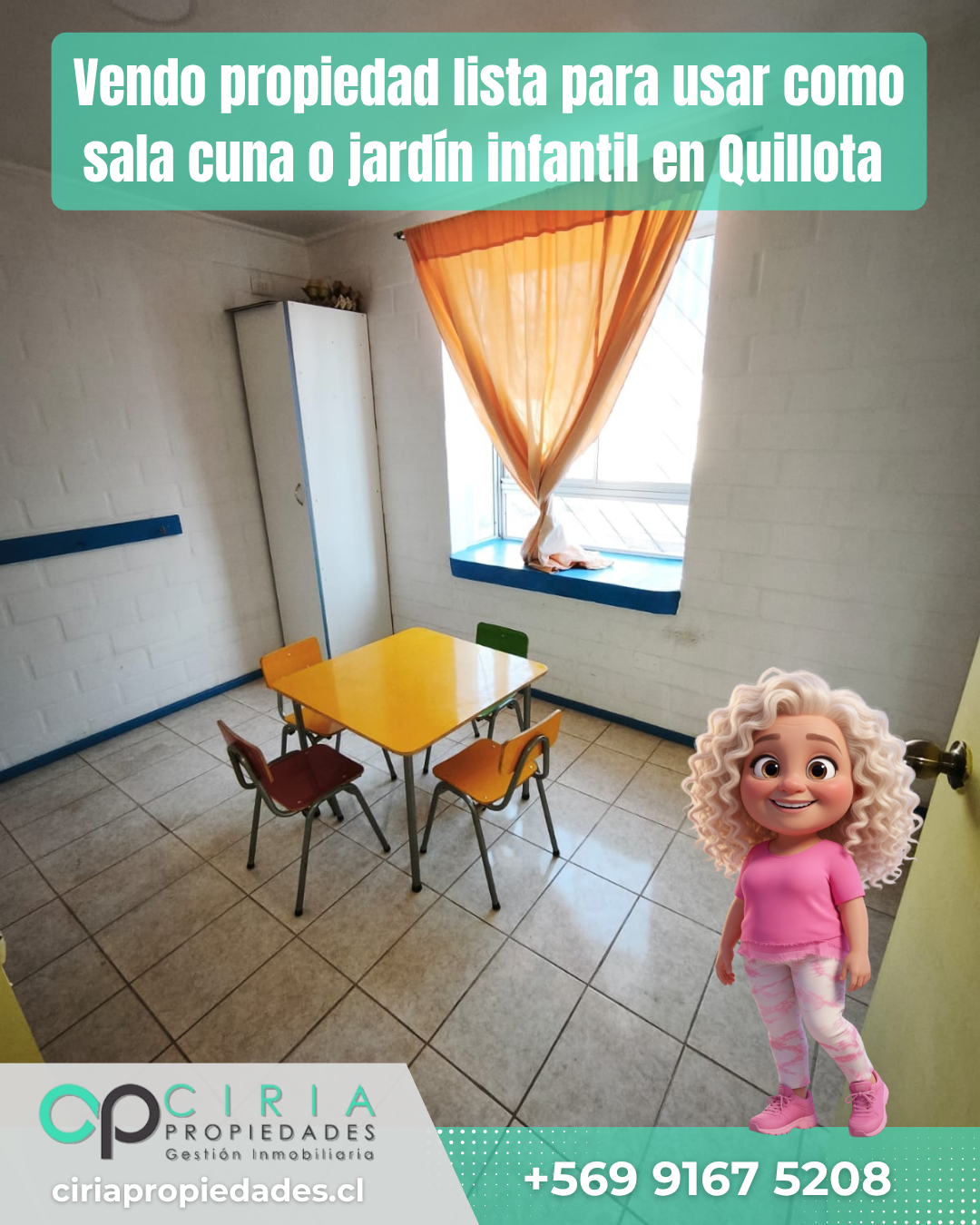 Vendo propiedad lista para usar como sala cuna o jardín infantil en Quillota - Imagen 8
