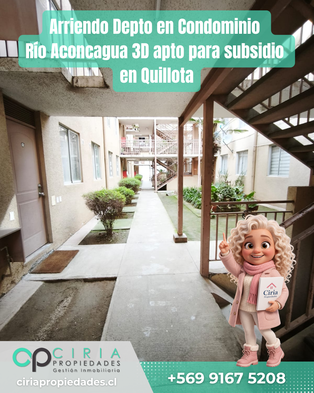 Arriendo Depto en Condominio Río Aconcagua 3D apto para subsidio en Quillota - Imagen 9