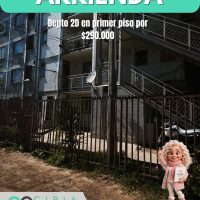 Arriendo Depto 2D en primer piso por $290.000