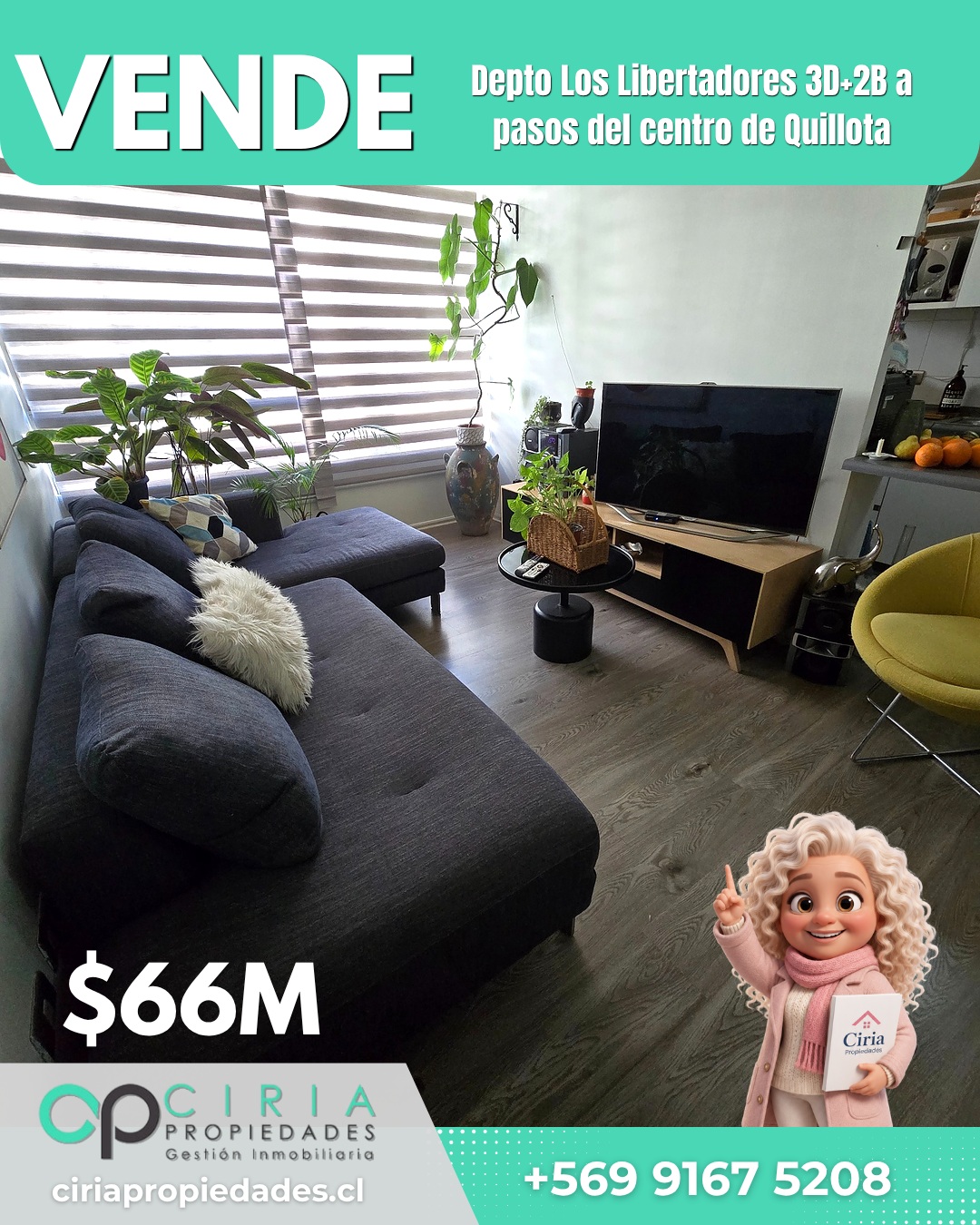 ¡Se Vende! Depto Los Libertadores 3D+2B a pasos del centro de Quillota - Imagen 11