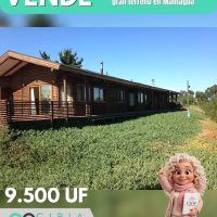 Parcela con piscina y gran terreno en Mantagua